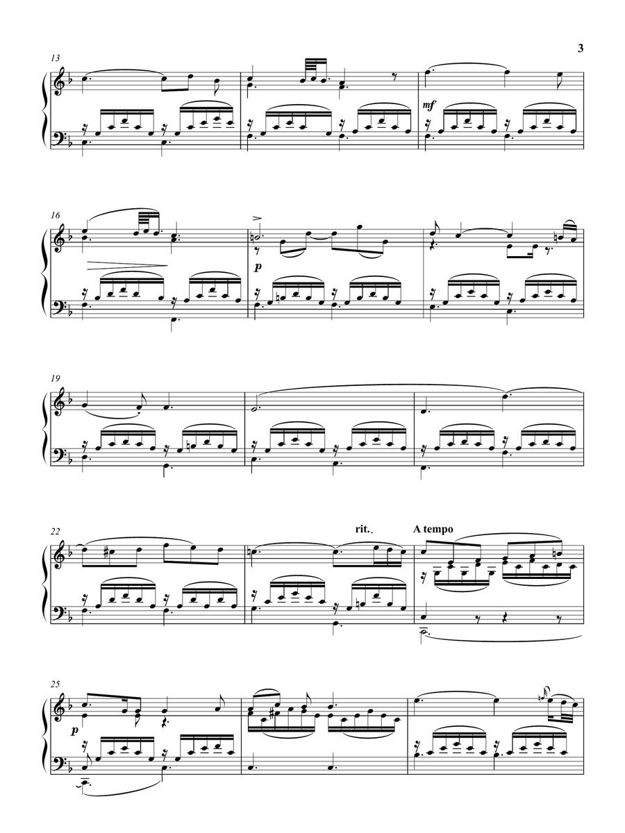 Mozart: Laudate Dominum - K. 339 - As played by Víkingur Ólafsson (Piano) Piano Solo scores gallery preview page 4