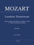 Mozart: Laudate Dominum - K. 339 - As played by Víkingur Ólafsson for Piano Solo
