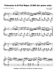 Polonaise in B Flat Major, D. 580 (for Piano solo)