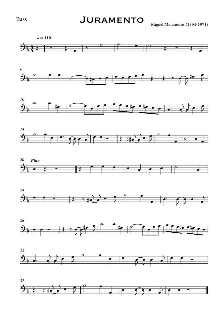 Juramento Juramento Recorder scores gallery preview page 4