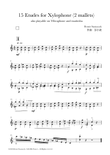 15 etudes for xylophone
