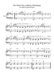 We Wish You a Merry Christmas - For Piano Solo, in A Major