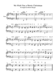 We Wish You a Merry Christmas - For Piano Solo, in B Major