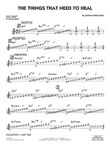 The Things That Need To Heal - Bb Solo Sheet mini preview