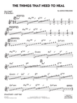 The Things That Need To Heal - Eb Solo Sheet mini preview