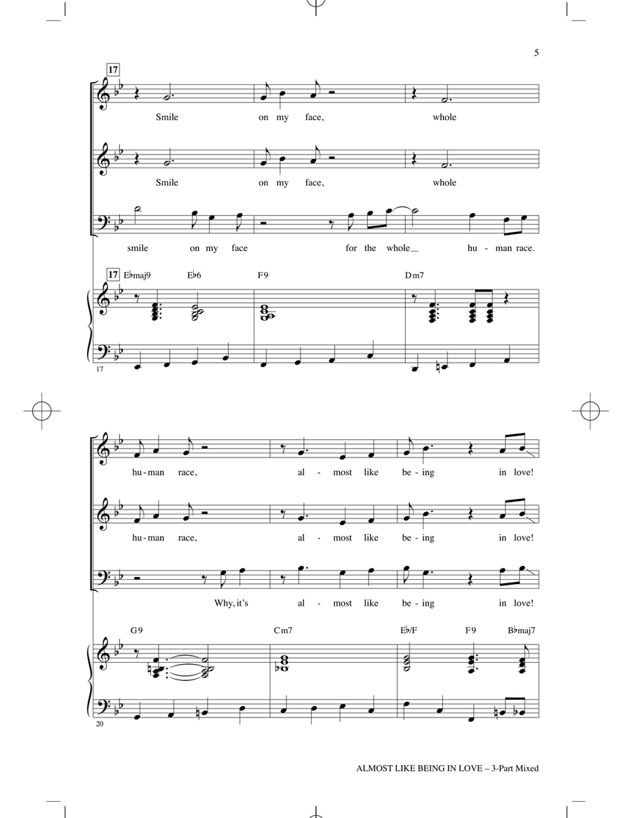 Almost Like Being In Love (from Brigadoon) (arr. Roger Emerson) 3-Part scores gallery preview page 3