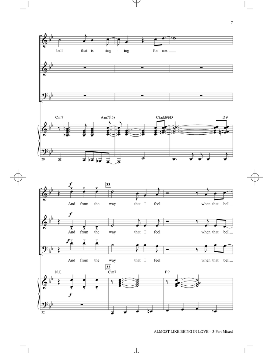 Almost Like Being In Love (from Brigadoon) (arr. Roger Emerson) 3-Part scores gallery preview page 5