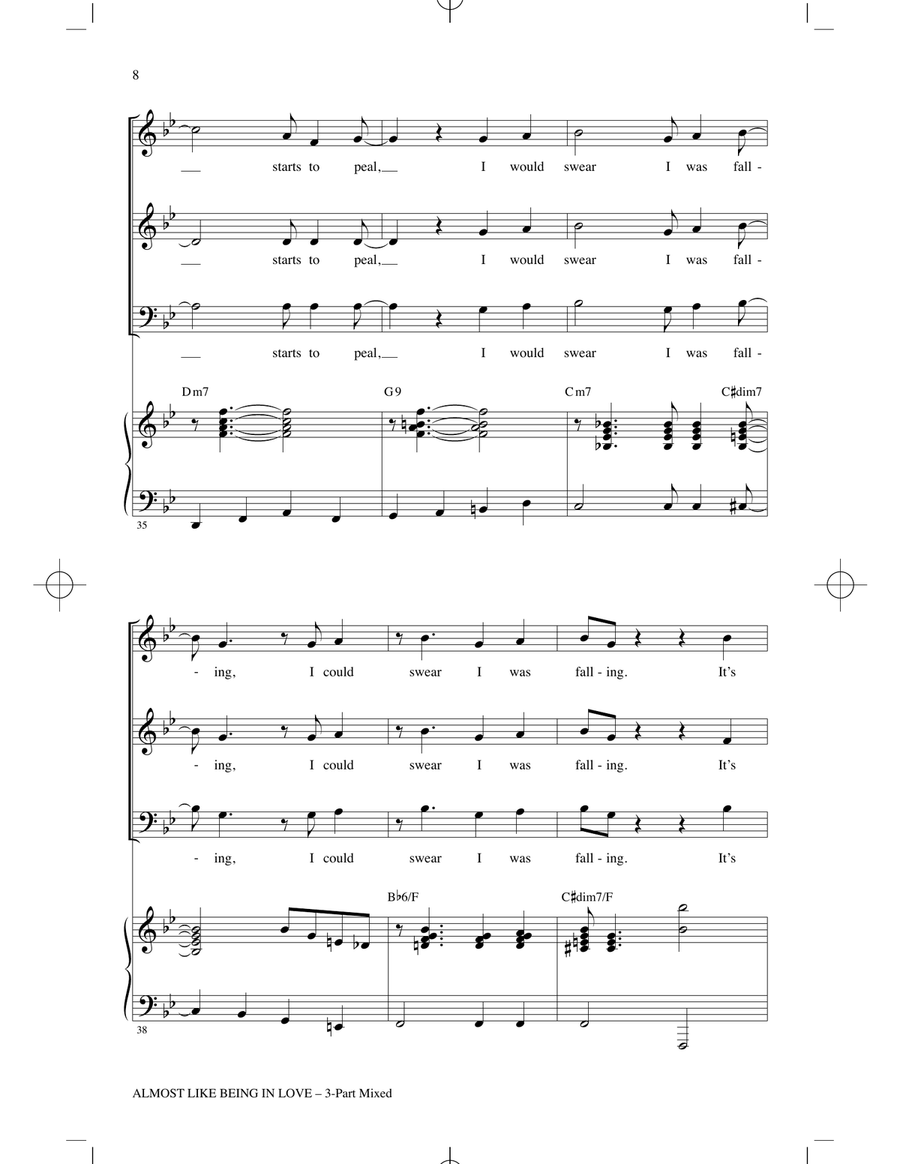 Almost Like Being In Love (from Brigadoon) (arr. Roger Emerson) 3-Part scores gallery preview page 6