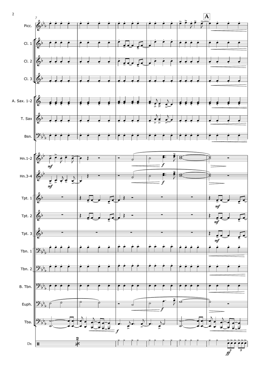 Three Lions Three Lions Concert Band scores gallery preview page 2