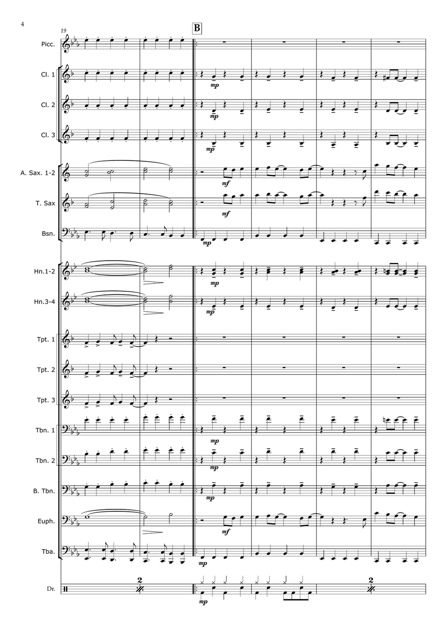 Three Lions Three Lions Concert Band scores gallery preview page 4