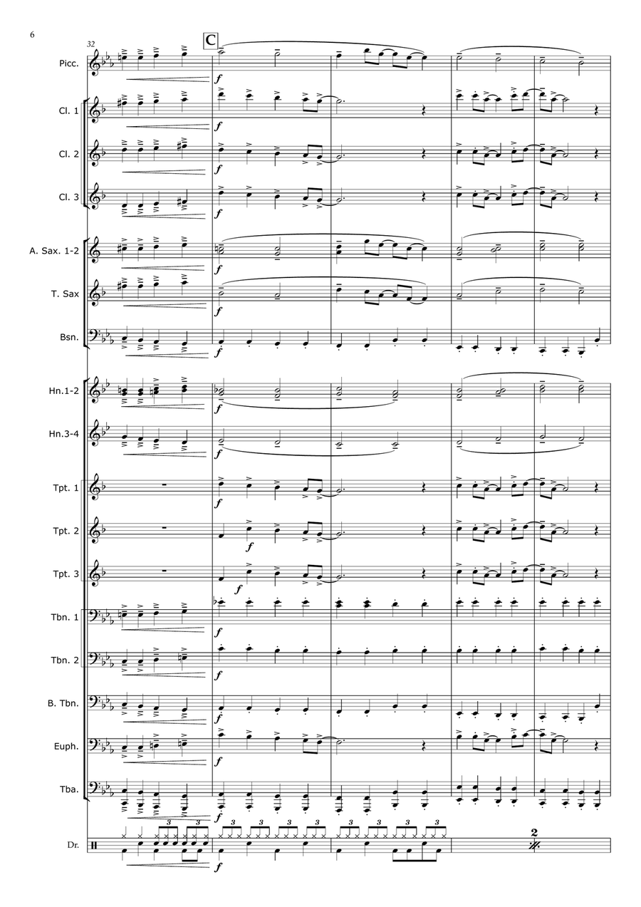 Three Lions Three Lions Concert Band scores gallery preview page 6