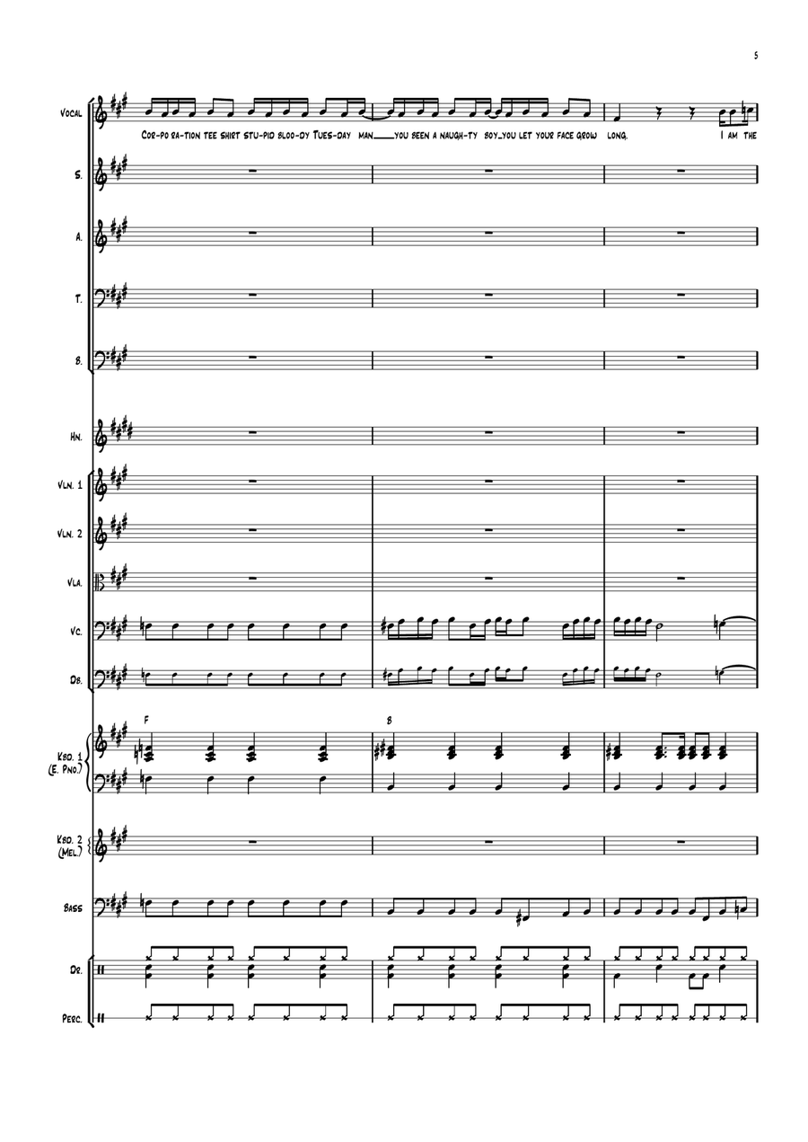 I Am The Walrus Large Ensemble scores gallery preview page 5