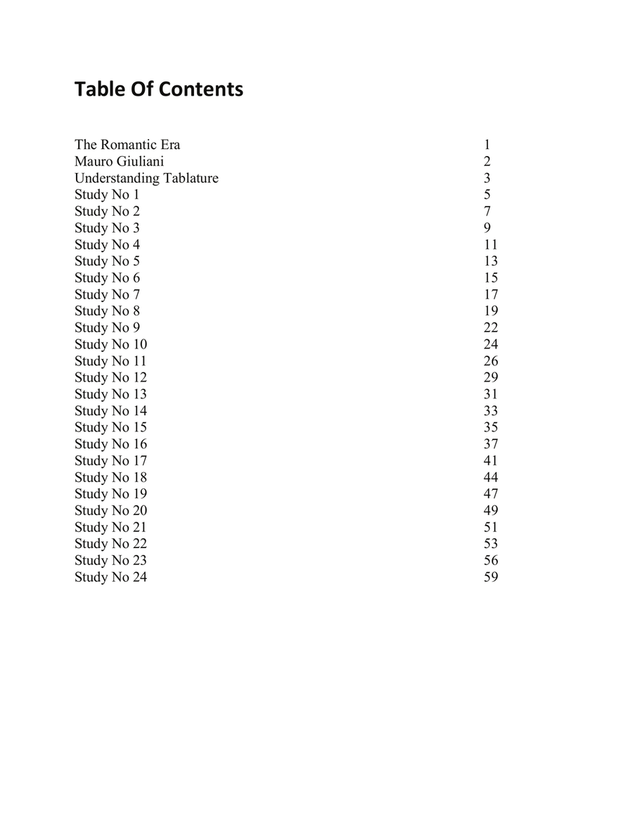Mauro Giuliani: Studies Volume 1 - Opus 48 For Low G Ukulele Ukulele scores gallery preview page 2