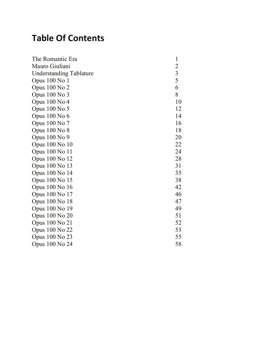 Mauro Giuliani: Studies Volume 4 - Opus 100 For Low G Ukulele Ukulele scores gallery preview page 2