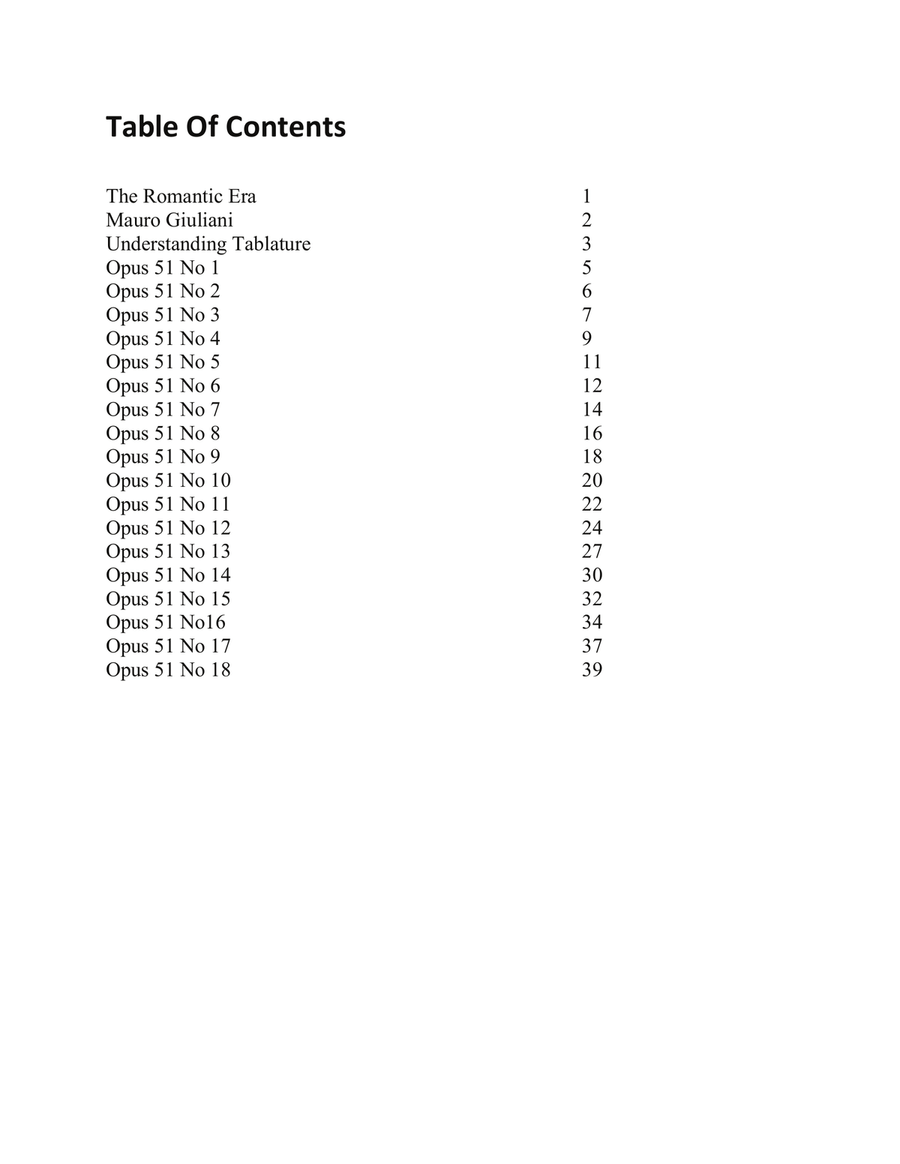 Mauro Giuliani: Studies Volume 3 - Opus 51 For Low G Ukulele Ukulele scores gallery preview page 2