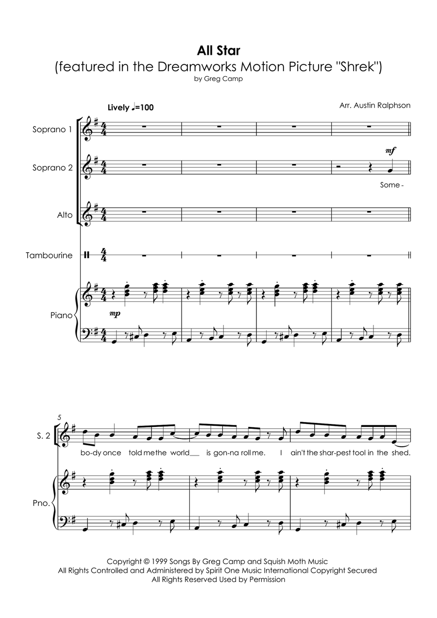 All Star All Star Small Ensemble scores gallery preview page 2