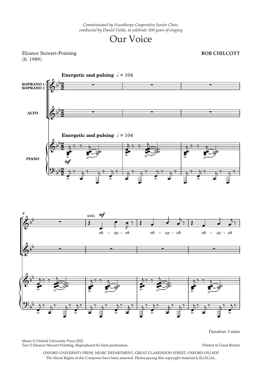 Our Voice Our Voice SSA scores gallery preview page 3