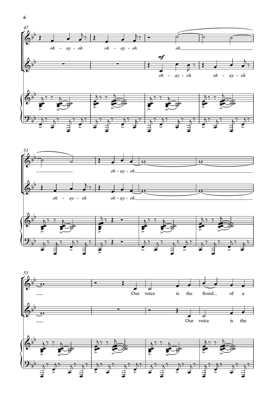 Our Voice Our Voice SSA scores gallery preview page 7