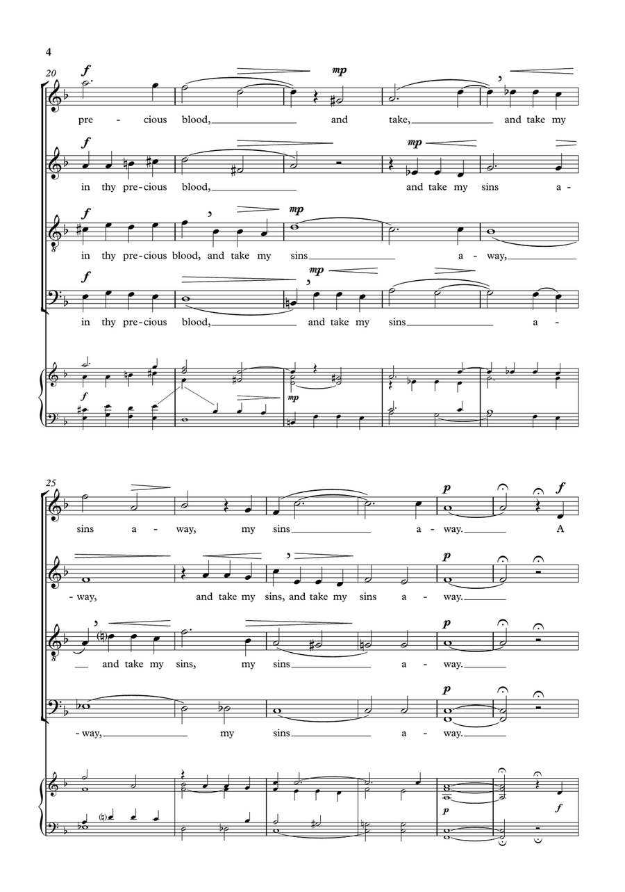 A few more years shall roll 4-Part scores gallery preview page 4