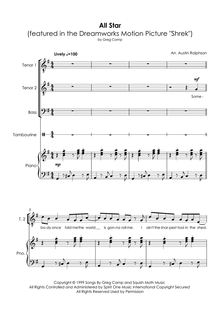 All Star All Star Small Ensemble scores gallery preview page 2