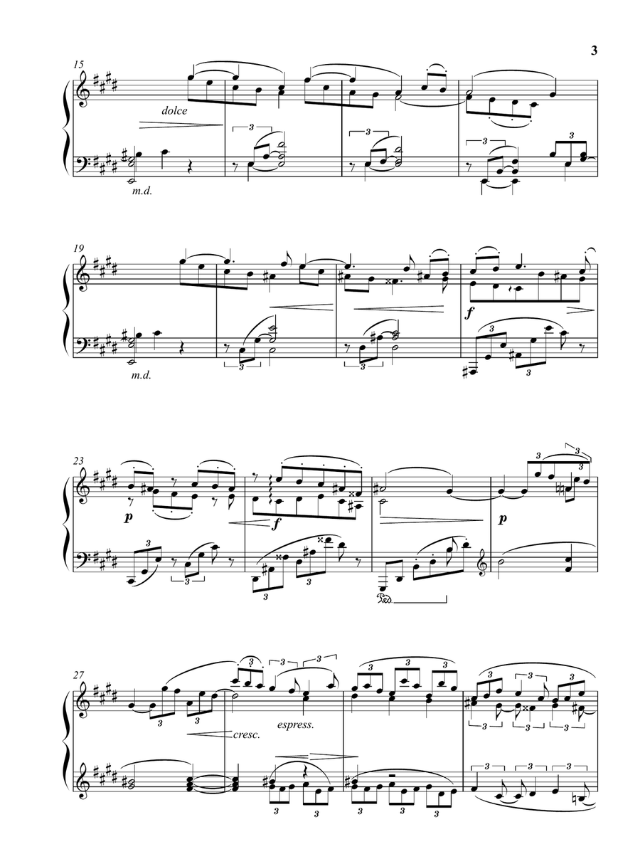 Brahms: Intermezzo Op. 116, No. 4 as played by Víkingur Ólafsson Piano Method scores gallery preview page 4