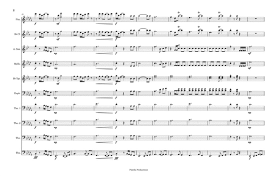 Cause I Love You - Score Only Marching Band scores gallery preview page 2