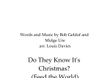 Do They Know It's Christmas?
