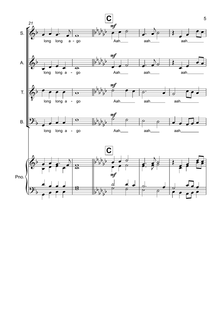In The Bleak Midwinter In The Bleak Midwinter 4-Part scores gallery preview page 5