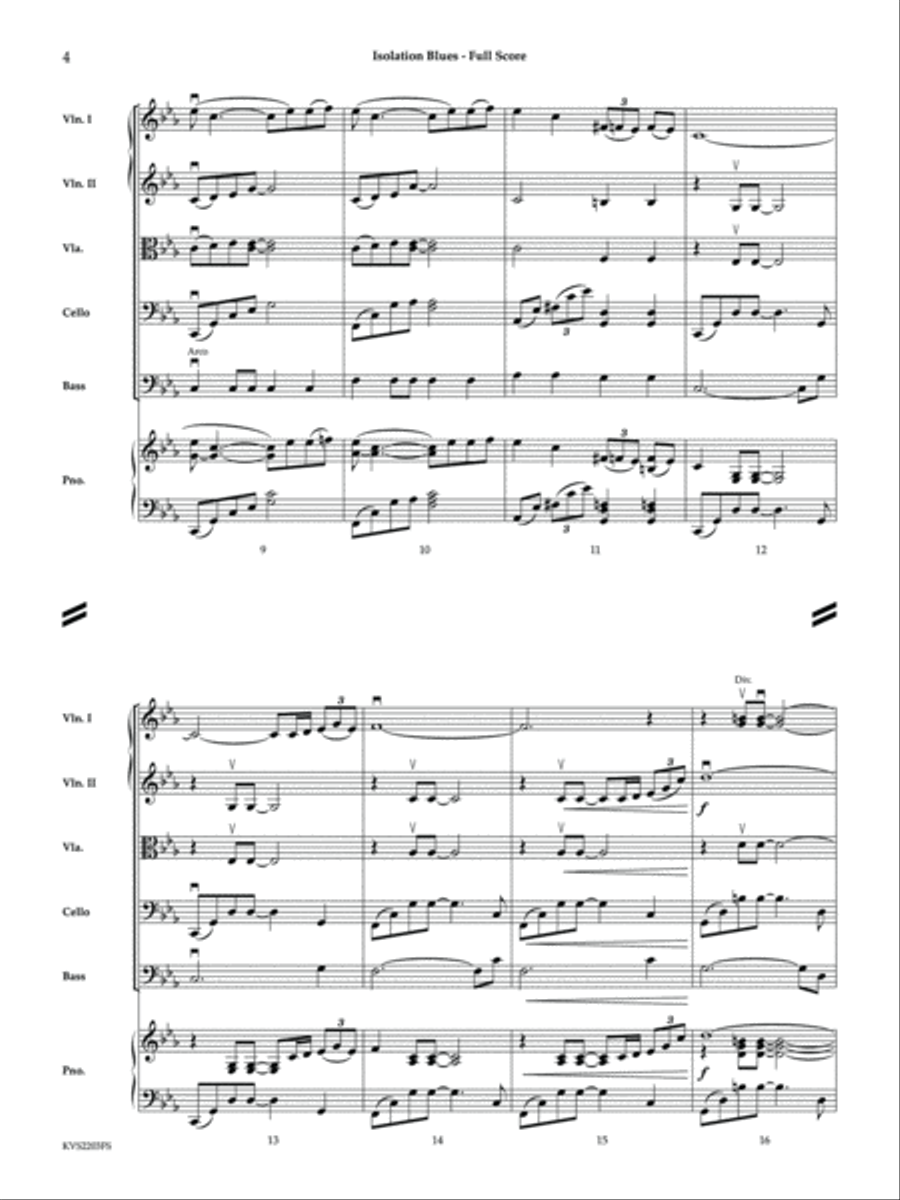 Isolation Blues - Full Score Orchestra scores gallery preview page 4