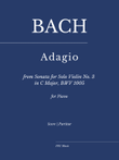 Adagio from Sonata for Solo Violin No. 3 in C Major, BWV 1005 (for piano) Víkingur Ólafsson Version mini preview