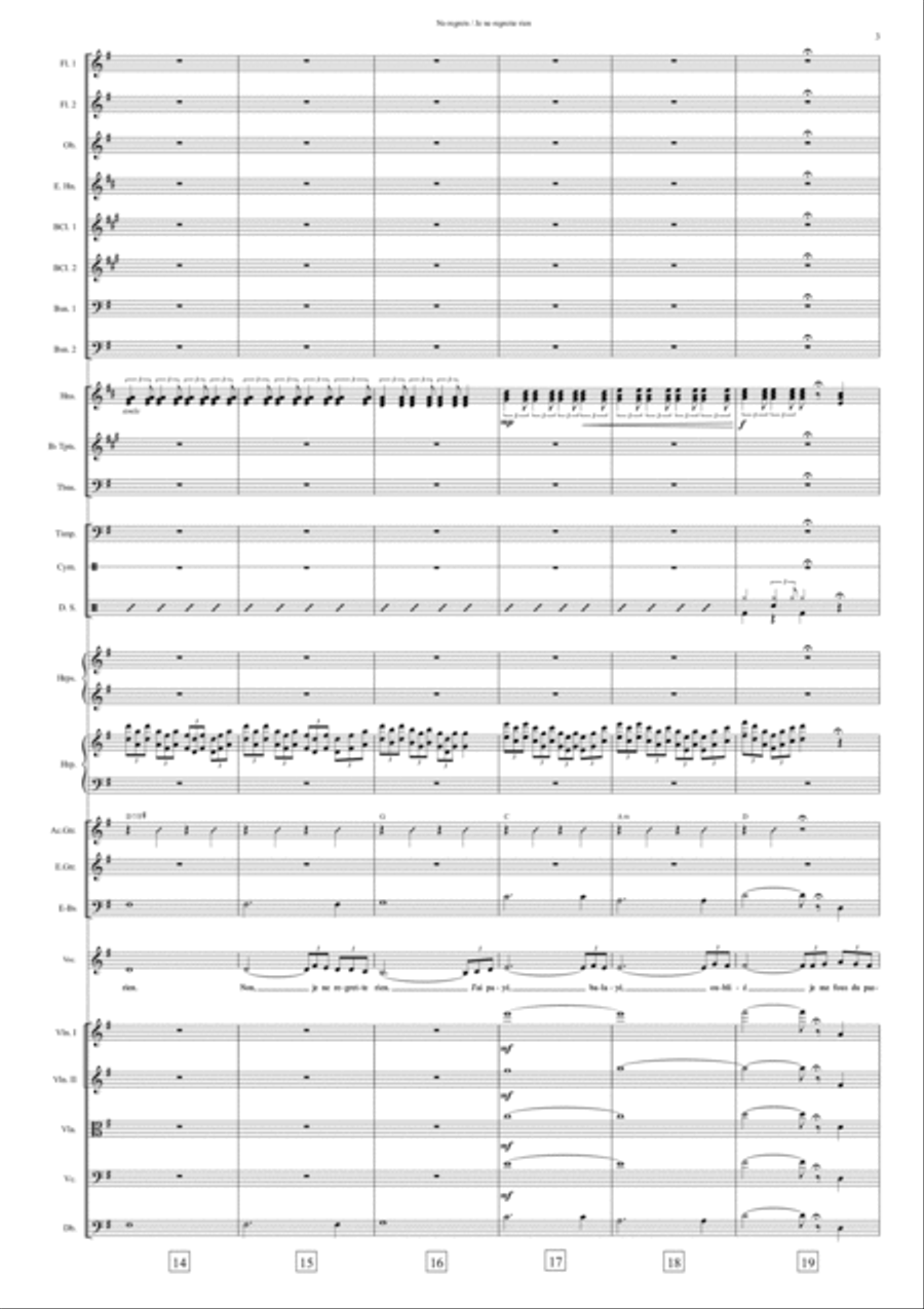 Non, Je Ne Regrette Rien Non, Je Ne Regrette Rien Full Orchestra scores gallery preview page 6