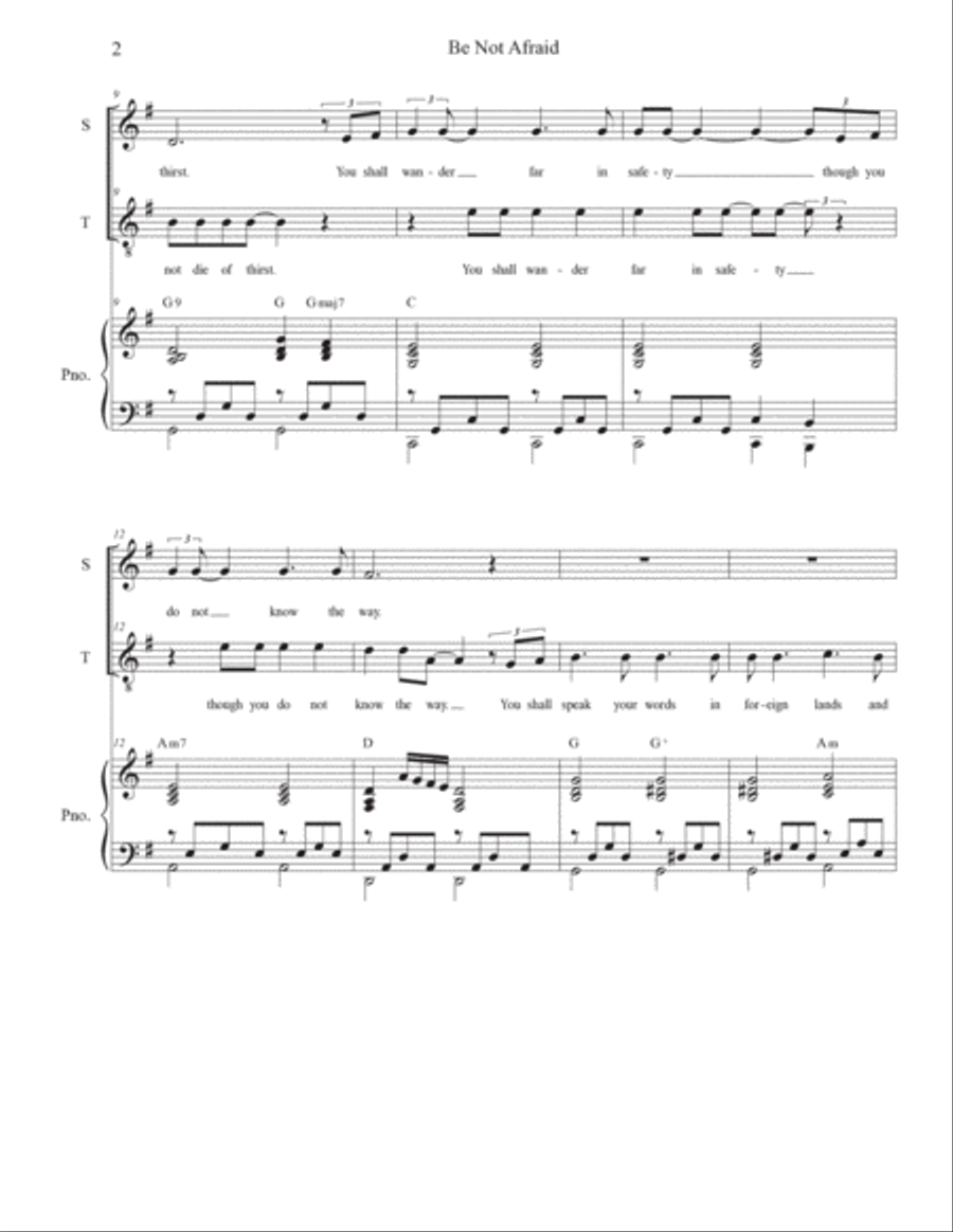 Be Not Afraid Choir scores gallery preview page 2