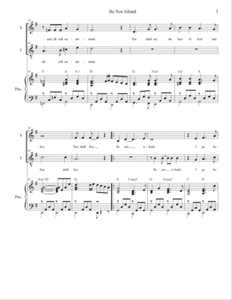 Be Not Afraid Choir scores gallery preview page 3