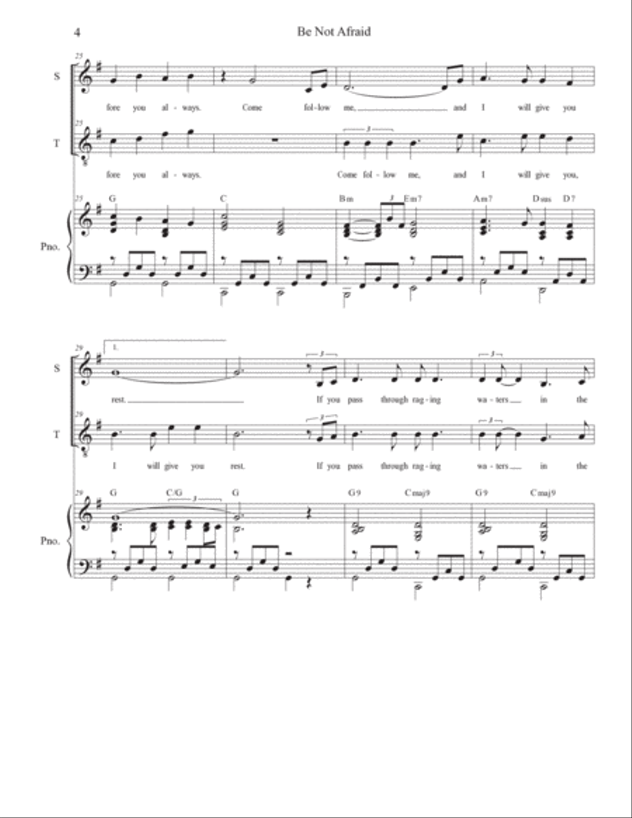 Be Not Afraid Choir scores gallery preview page 4
