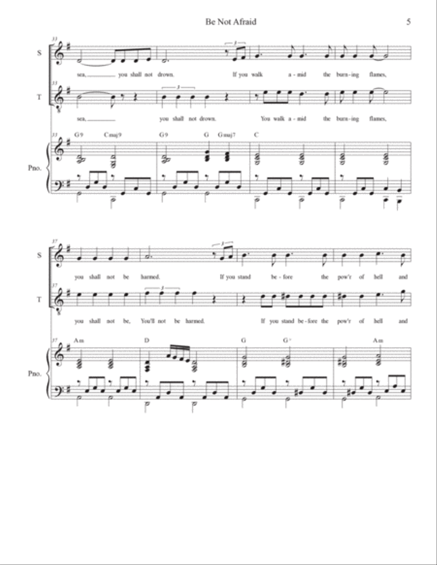 Be Not Afraid Choir scores gallery preview page 5