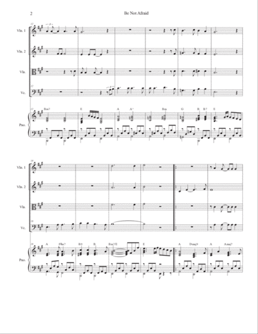 Be Not Afraid Cello scores gallery preview page 2