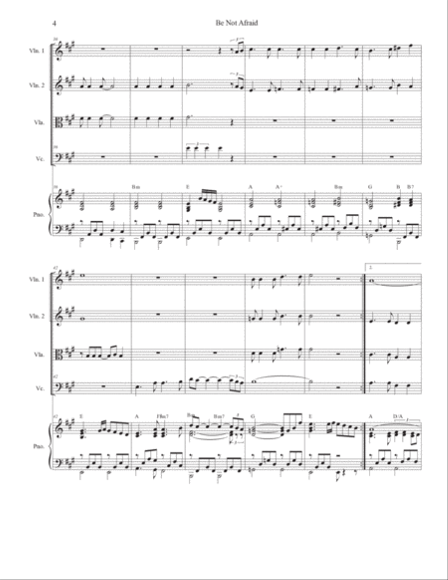 Be Not Afraid Cello scores gallery preview page 4
