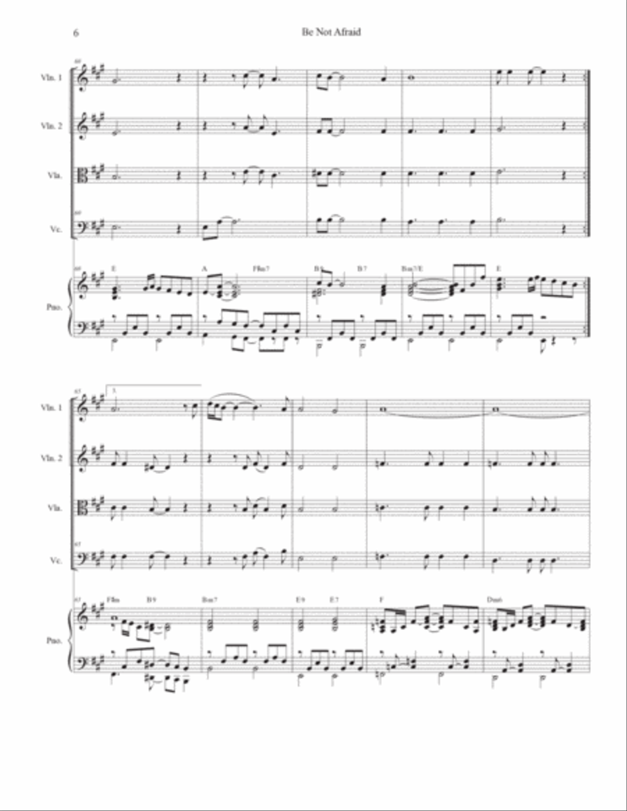 Be Not Afraid Cello scores gallery preview page 6
