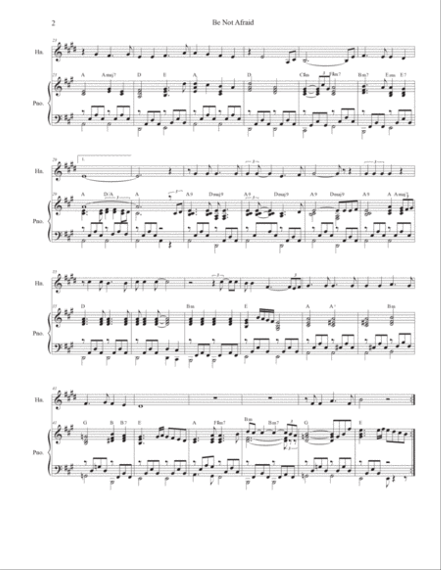 Be Not Afraid Horn scores gallery preview page 2