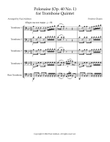Polonaise (Op. 40 No. 1) for Trombone Quintet