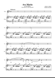 Ave Maria (Bach-Gounod) in Eb Major for Piano and Voice
