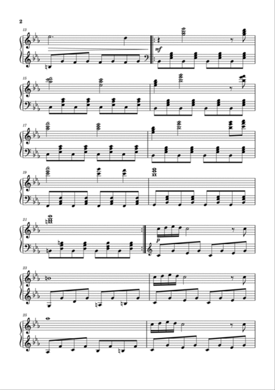 It Was Always You, Helen Piano Solo scores gallery preview page 2