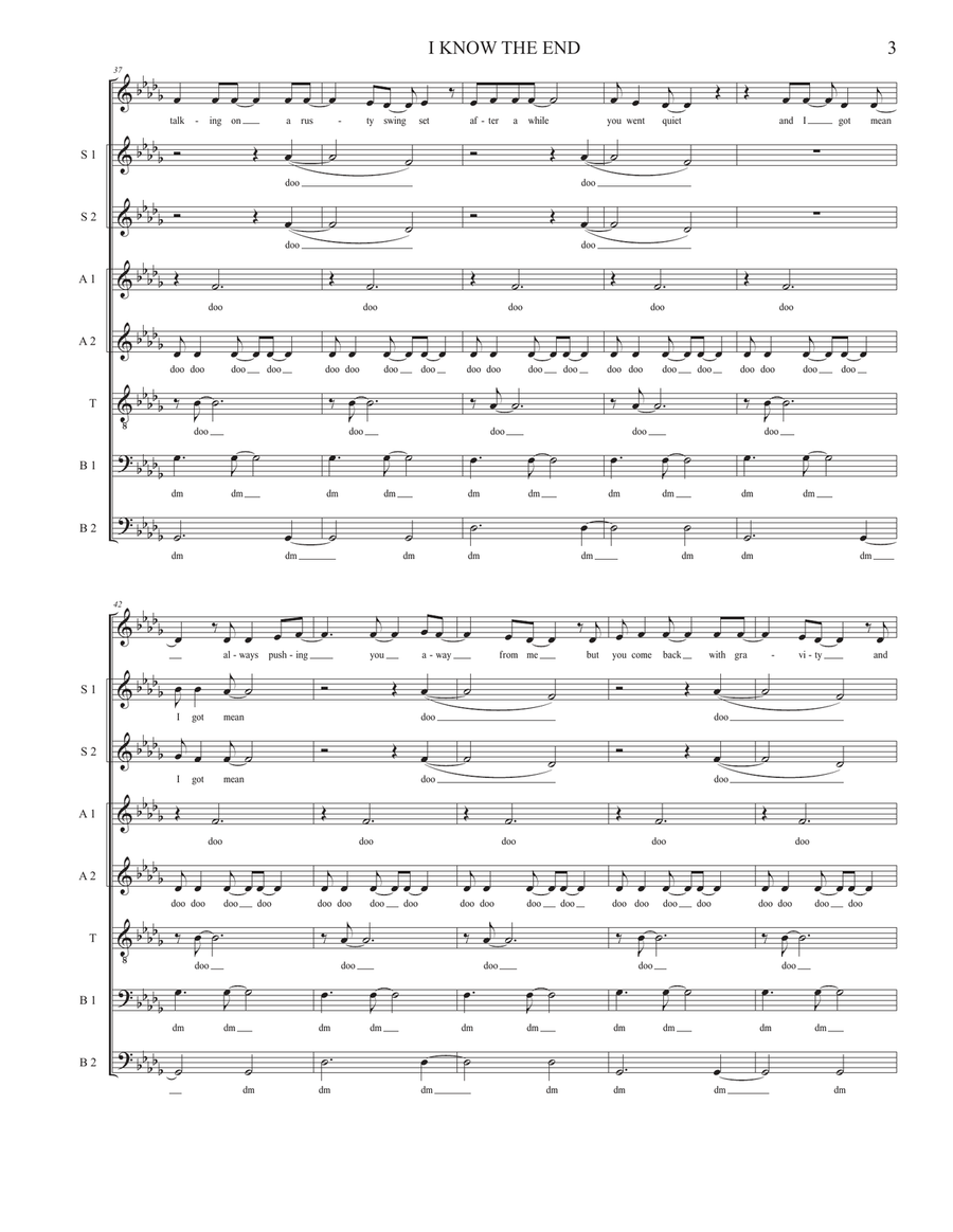 I Know The End I Know The End Divisi scores gallery preview page 3