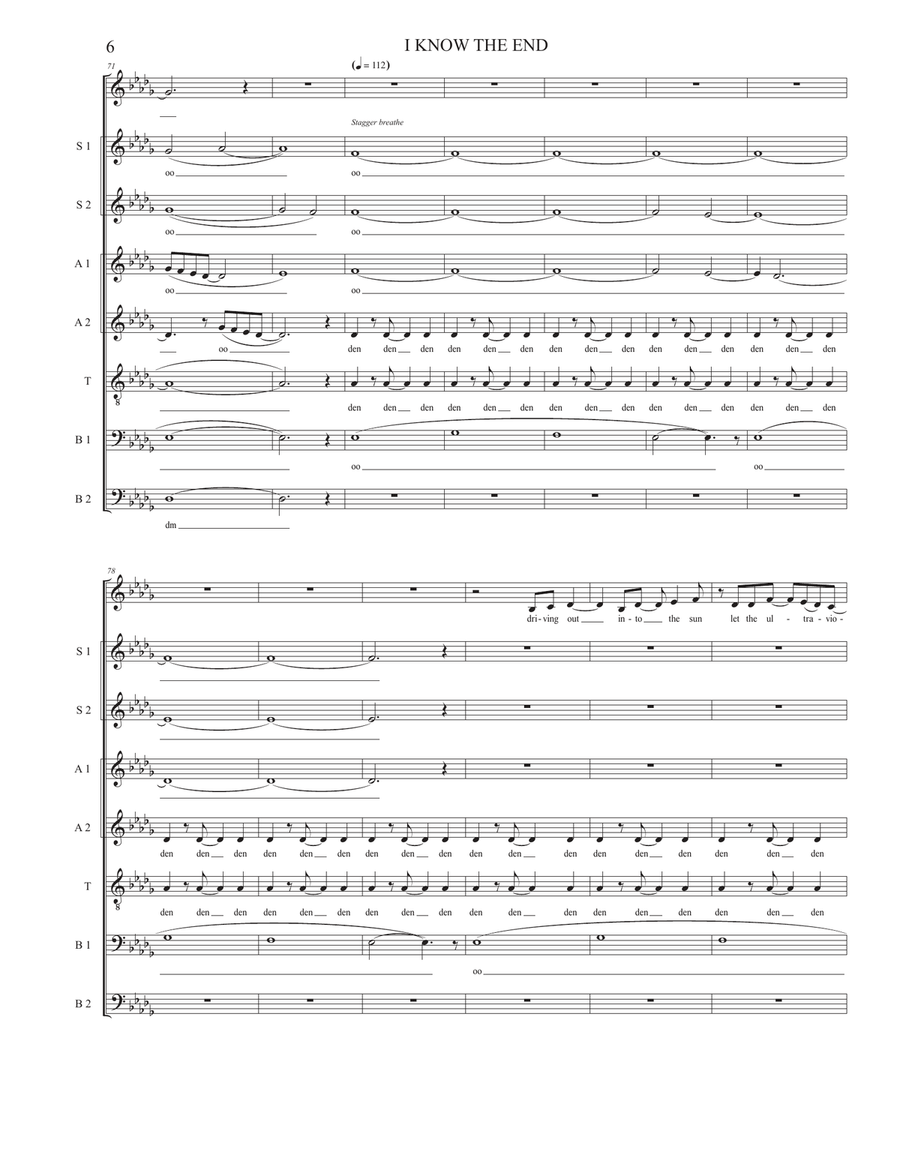 I Know The End I Know The End Divisi scores gallery preview page 6