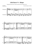Cello Duet nº 4 – Allegro (Originally from the book 