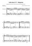 Cello Duet nº 5- Allegretto (Originally from the book 