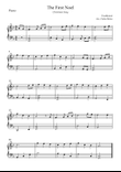 The First Noel (Christmas Song) for Easy Piano Solo in F Major mini preview