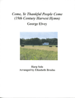 Come Ye Thankful People Come Hymn for Harp