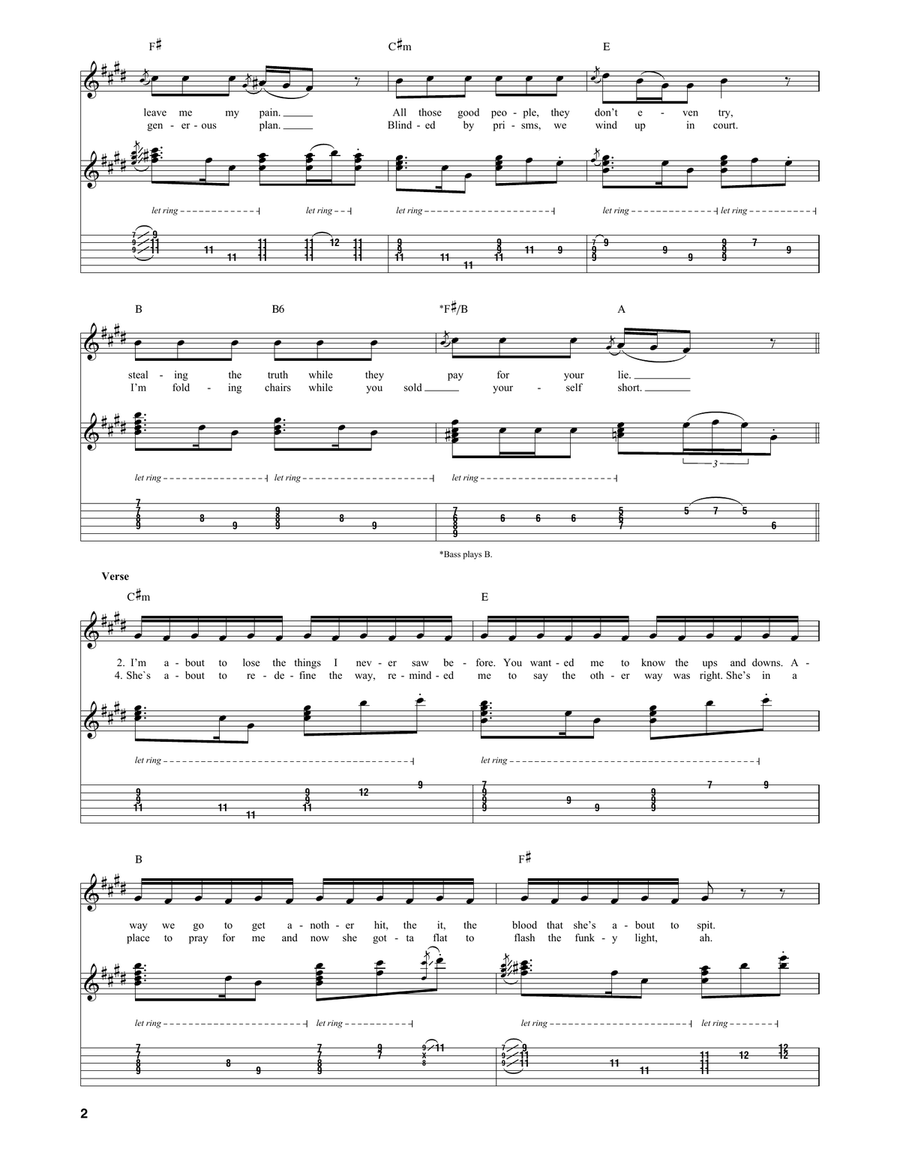 Carry Me Home Carry Me Home Guitar Tablature scores gallery preview page 2