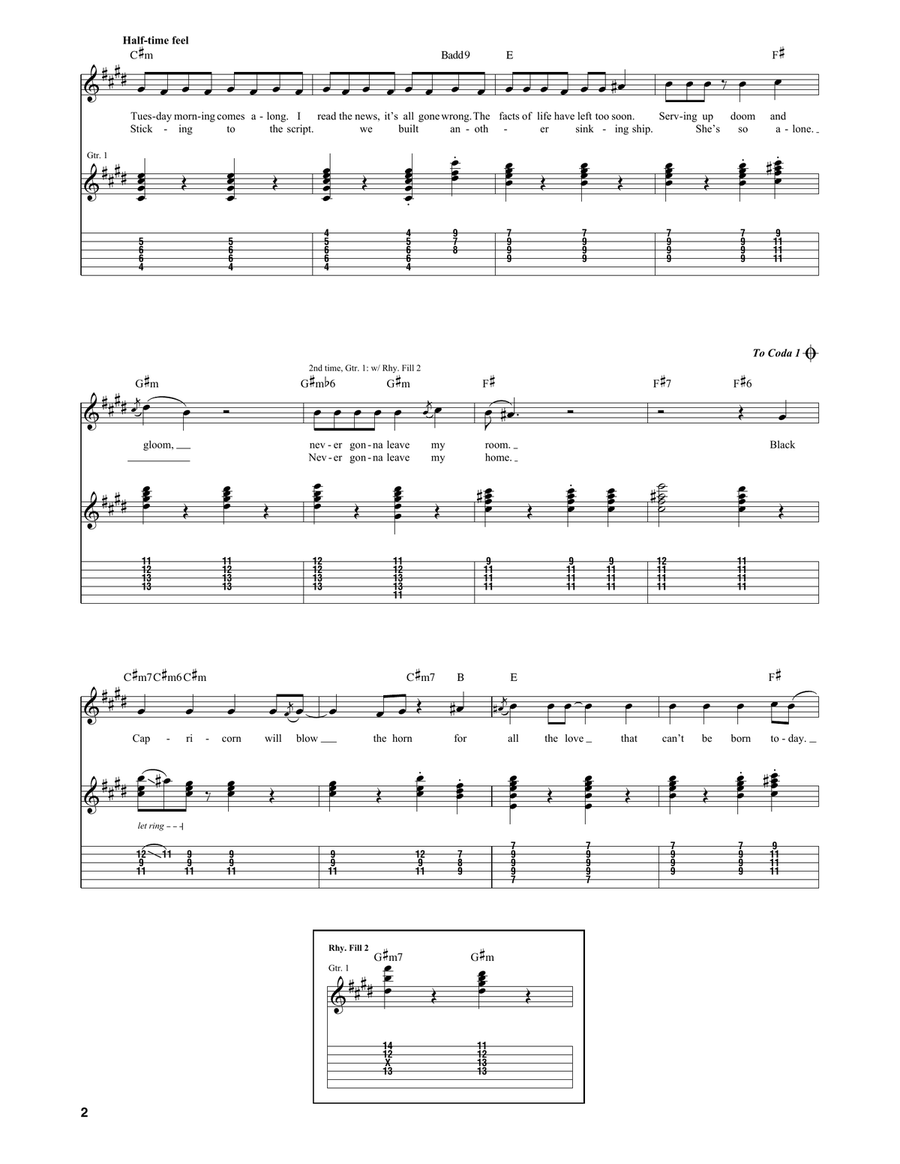 Fake As Fuck Fake As Fuck Guitar Tablature scores gallery preview page 2
